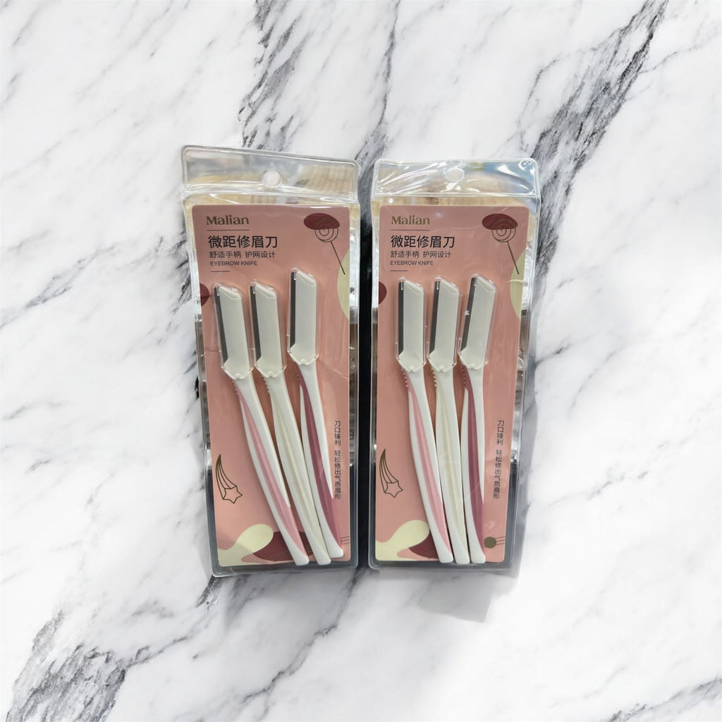 Malian Eyebrow & Facial Razor, 3 Pieces