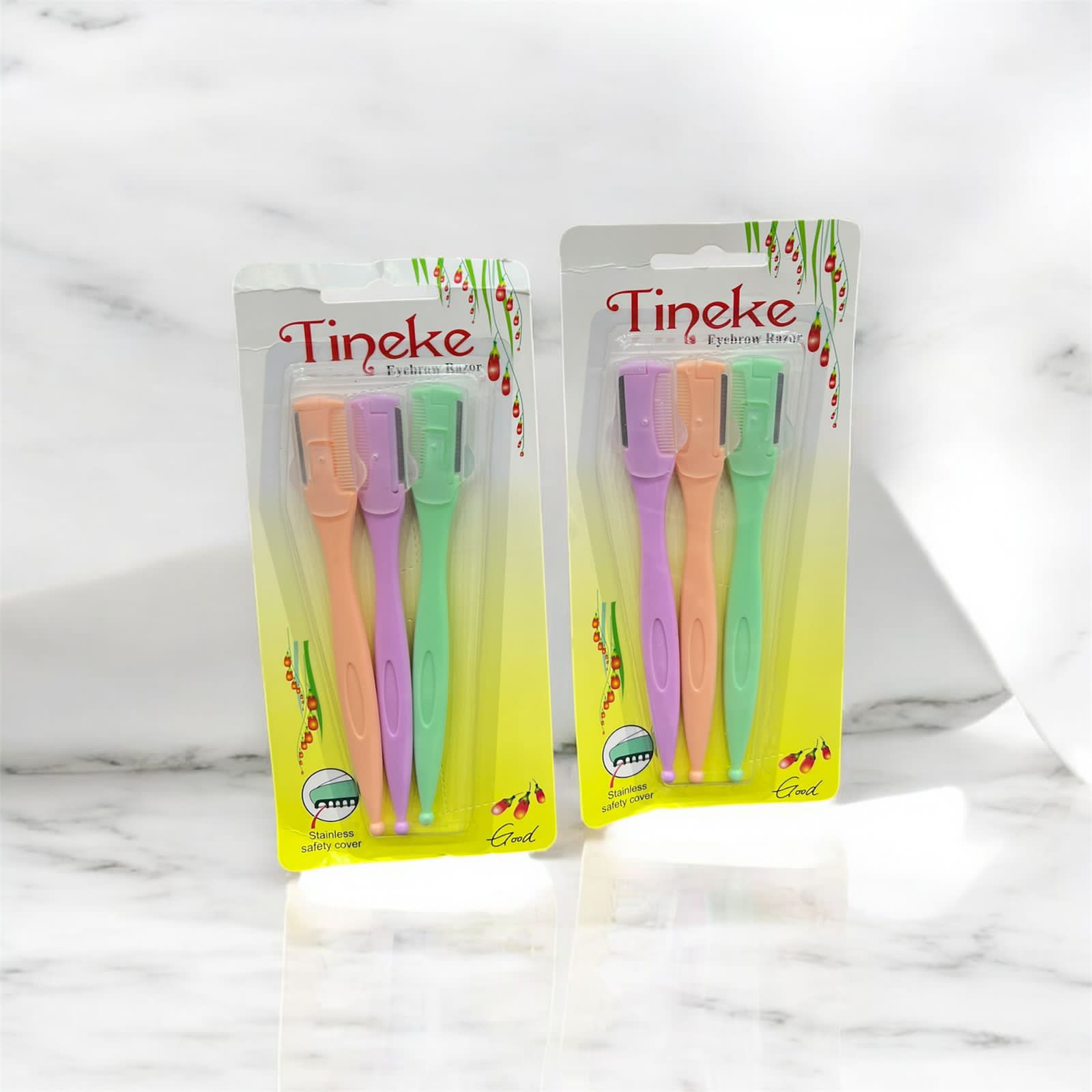 Tinkle Eyebrow & Facial Razor, 3 Pieces