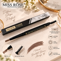 MISS RÔSE Fashion Eyebrow Pencil – 2-in-1 Brow Pencil with Brush