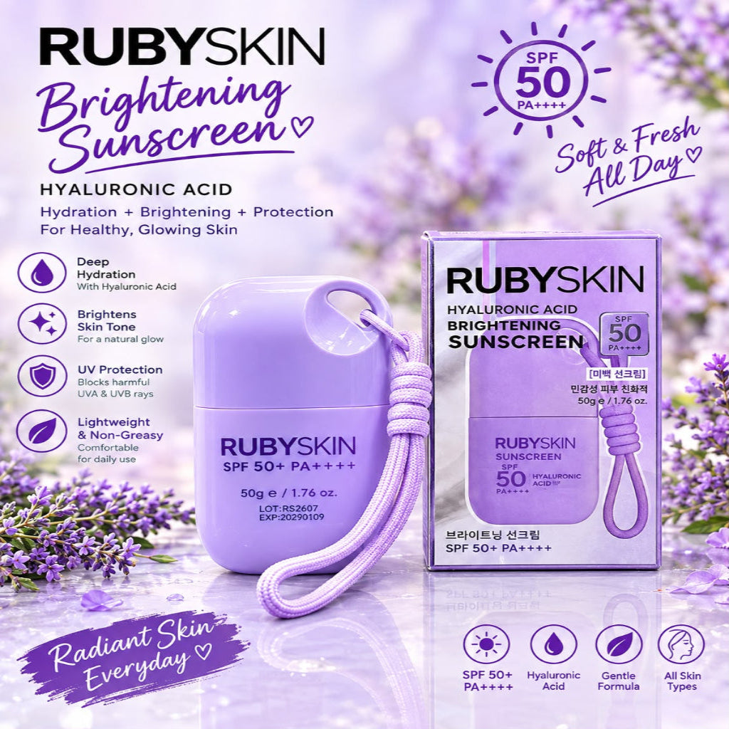 RUBYSKIN Hyaluronic Acid Brightening Sunscreen SPF 50+ PA++++