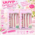 UUYP 3-Piece Eyebrow & Facial Razor Set