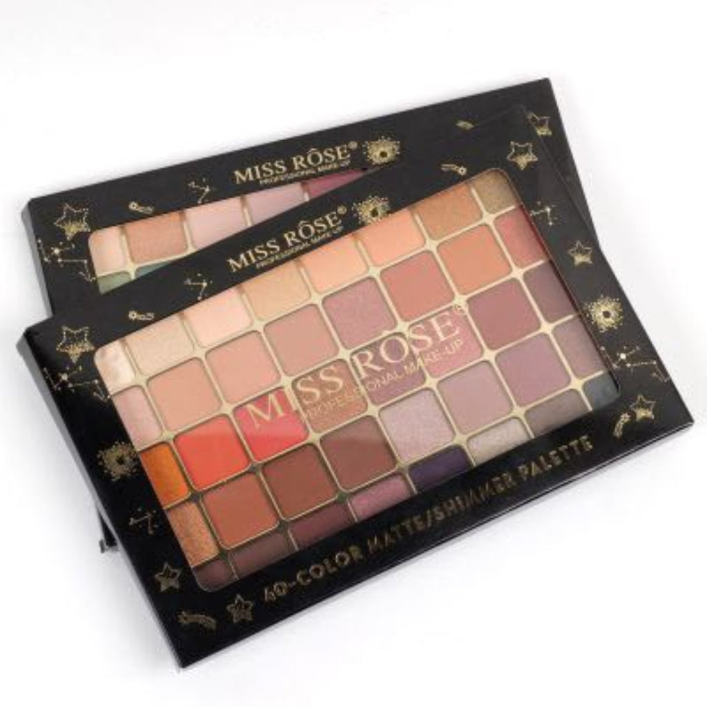 MISS RÔSE Professional Eyeshadow Palette – 40 Shades