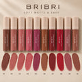 BRIBRI Soft Matte Lipstick – Smooth & Easy 10-Color Collection