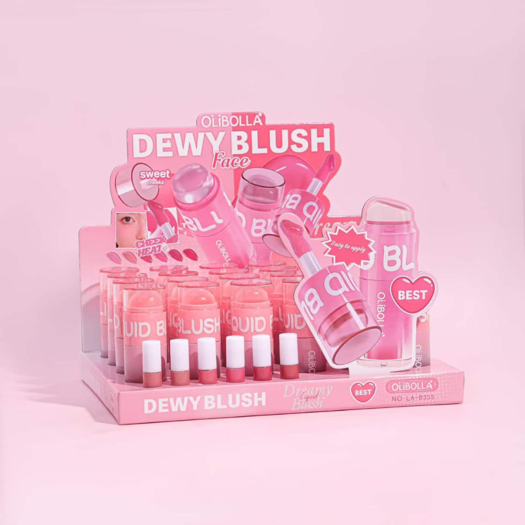 OliBolla Dewy Blush – Liquid Cheek Tint for a Fresh & Radiant Look