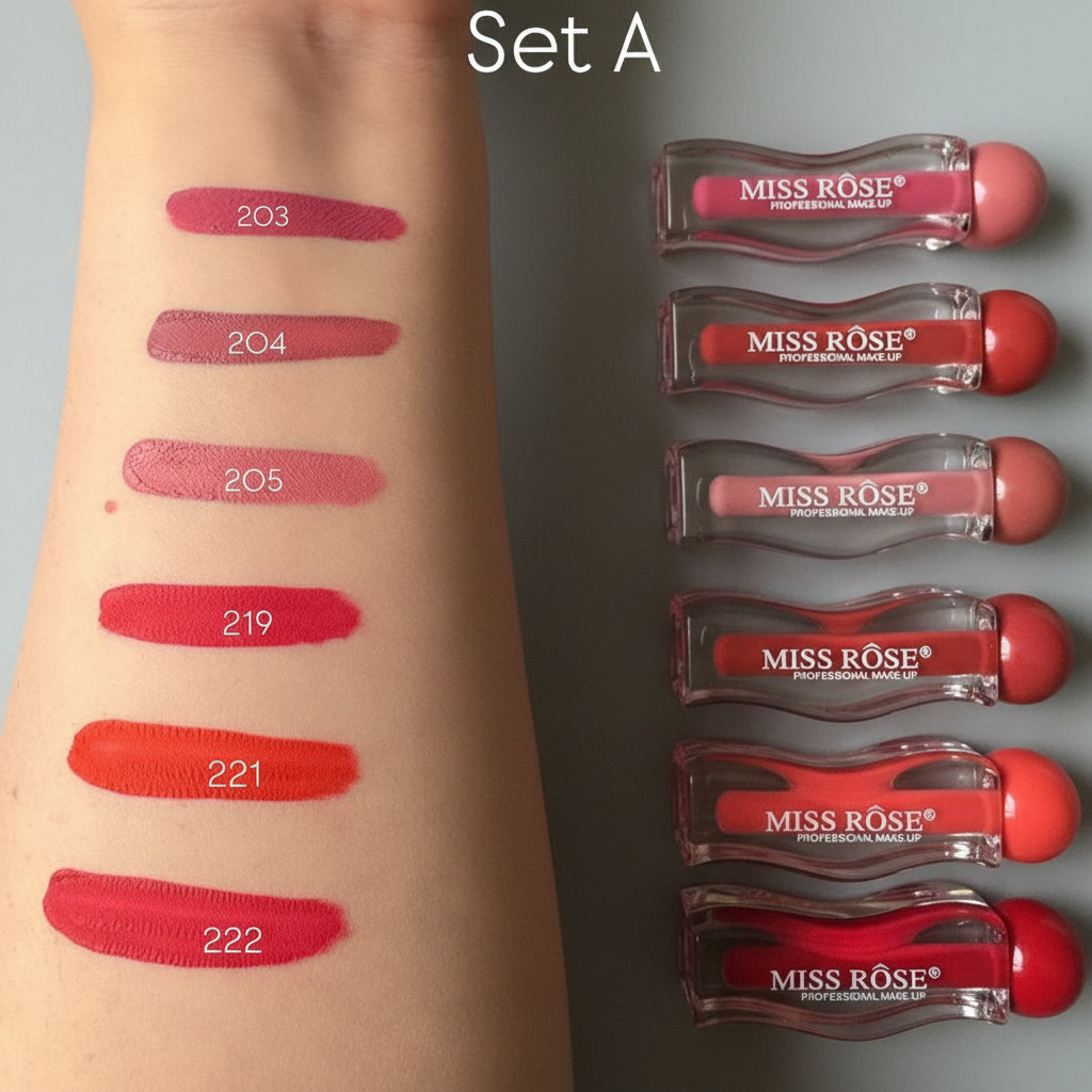 Miss Rose Liquid Lip Gloss Matte